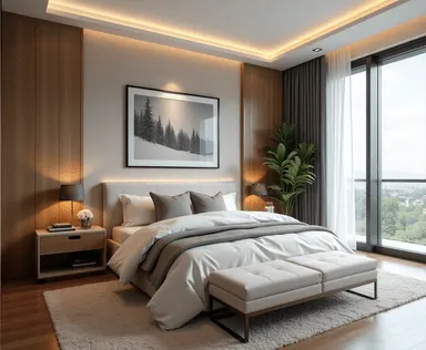 Modern interior design created with ArchiPlanner